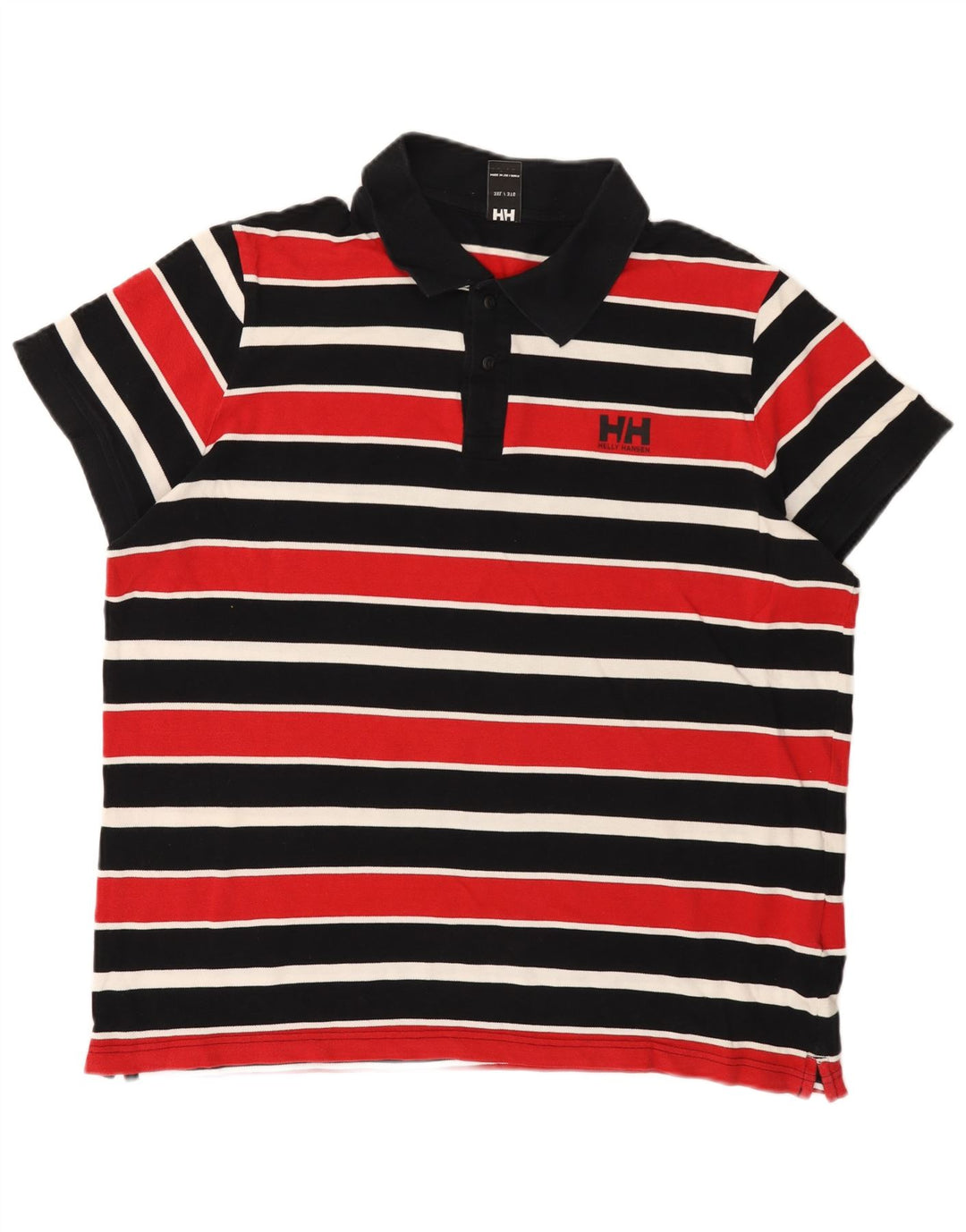 Polo da uomo Helly Hansen 3XL in cotone a righe multicolore