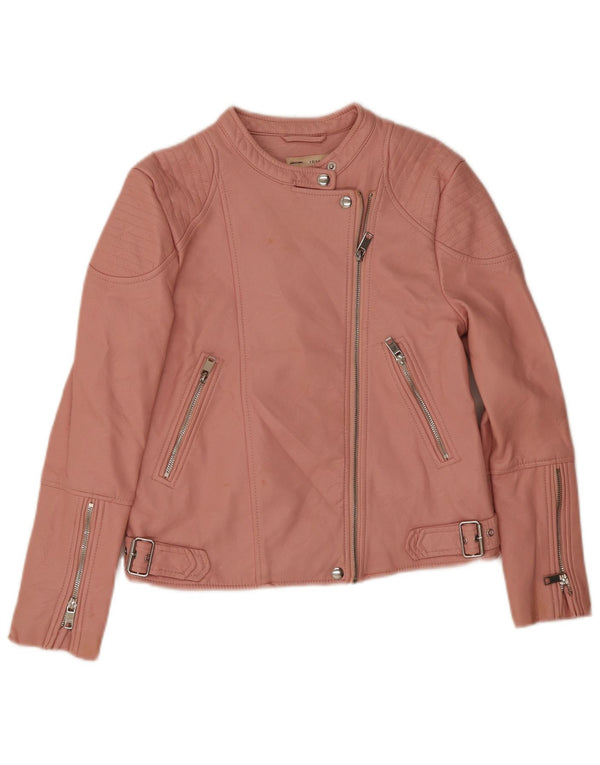 Giacca Zara Bambina in Ecopelle 13-14 Anni Poliestere Rosa