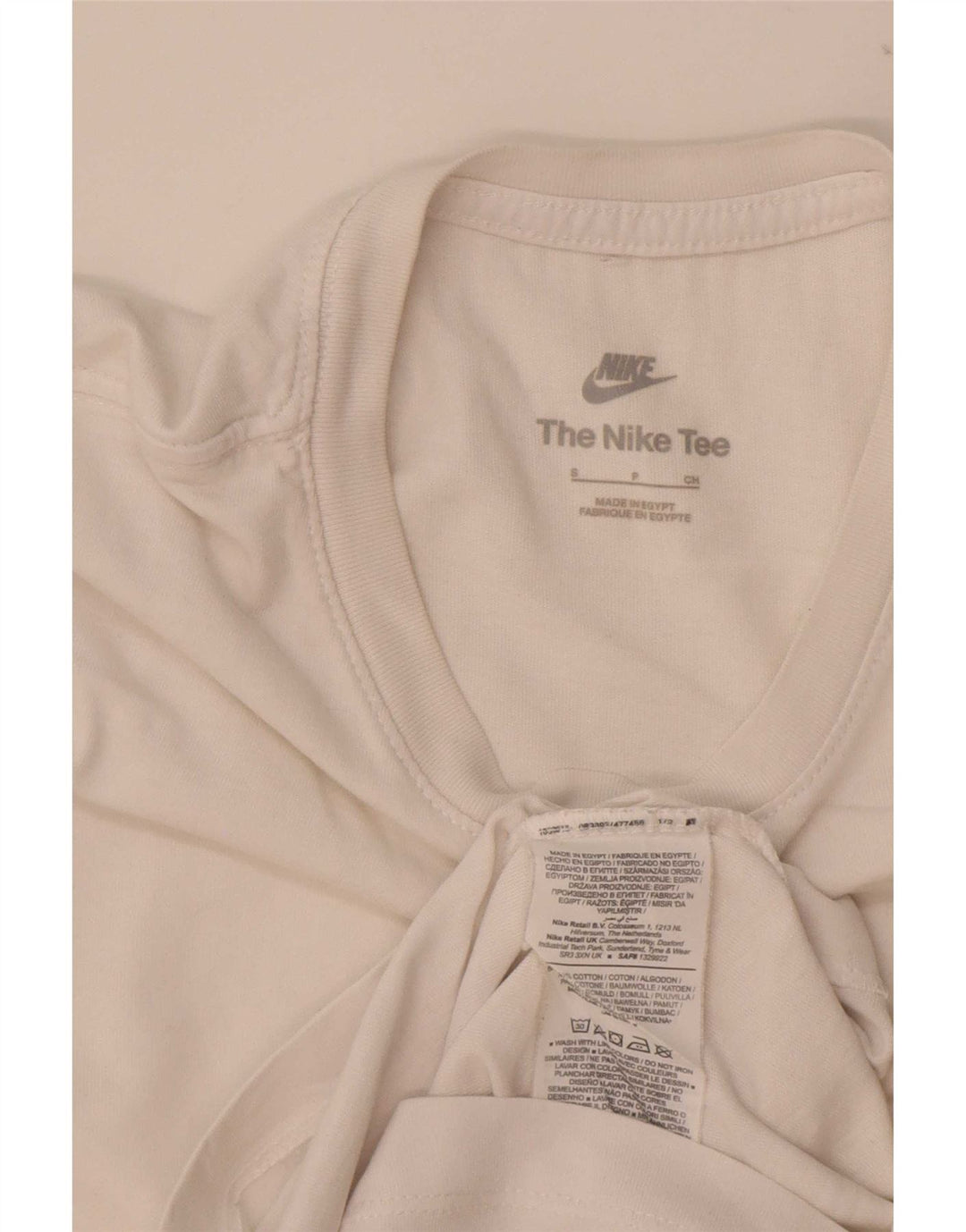 T-shirt Nike da uomo Top Small in cotone bianco