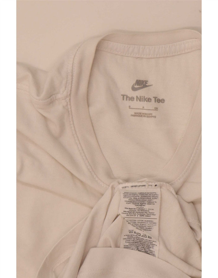 T-shirt Nike da uomo Top Small in cotone bianco