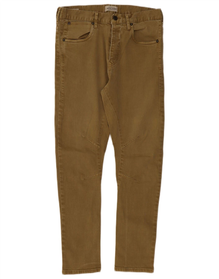 Jeans slim da uomo Jack & Jones W32 L29 cotone kaki