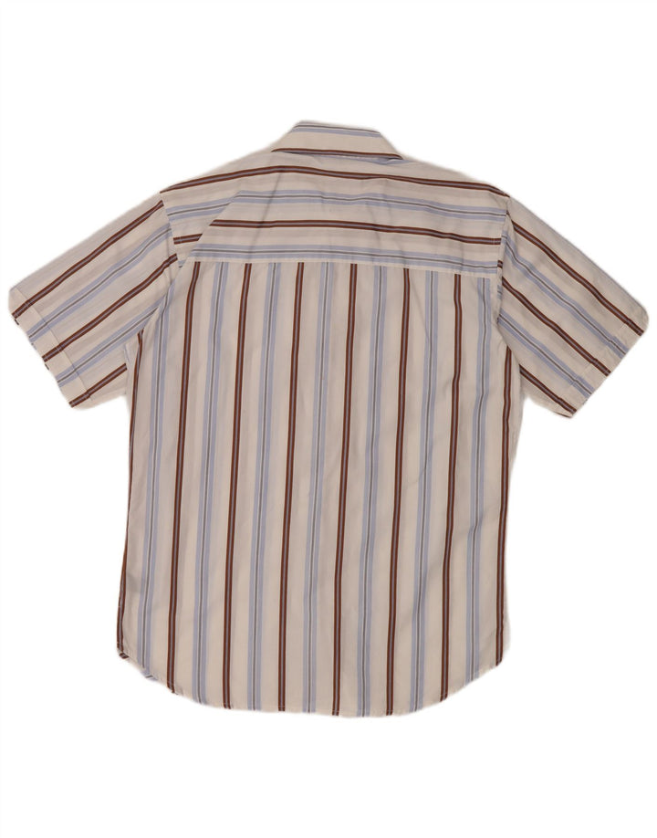 PIERRE CARDIN Camicia a maniche corte da uomo a righe medie multicolore