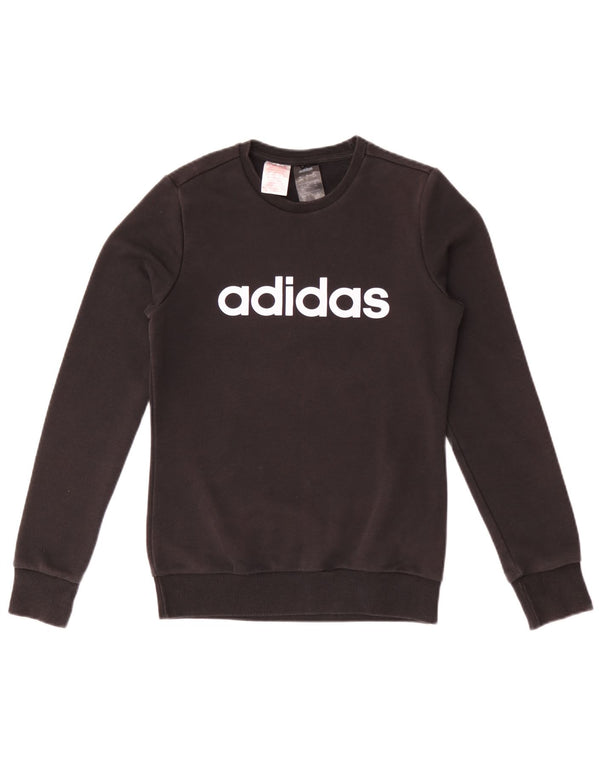 Felpa grafica Adidas bambina 13-14 anni in cotone nero