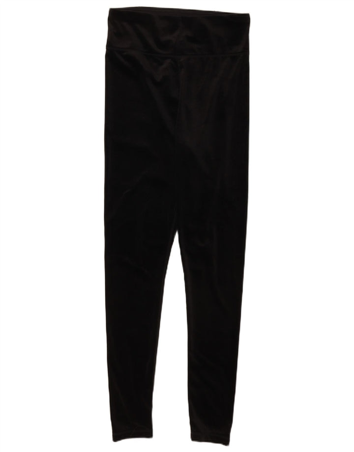 Leggings in velluto grafico da donna Juicy Couture UK 12 Poliestere nero medio