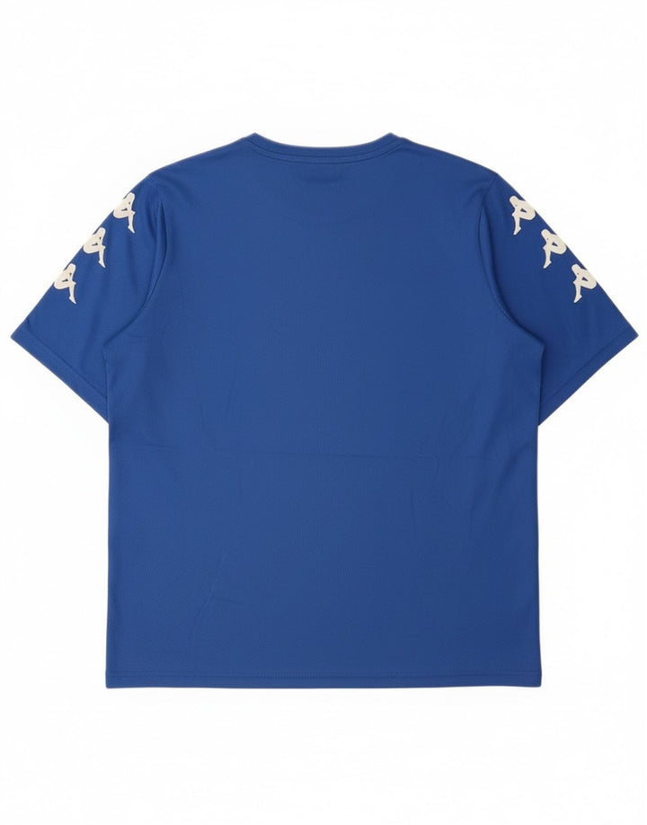 T-shirt grafica da uomo Kappa Top blu medio in poliestere