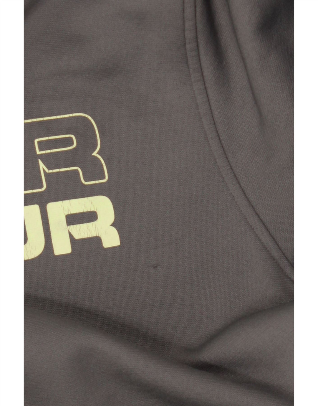 Felpa con cappuccio grafica da uomo Under Armour grigio medio