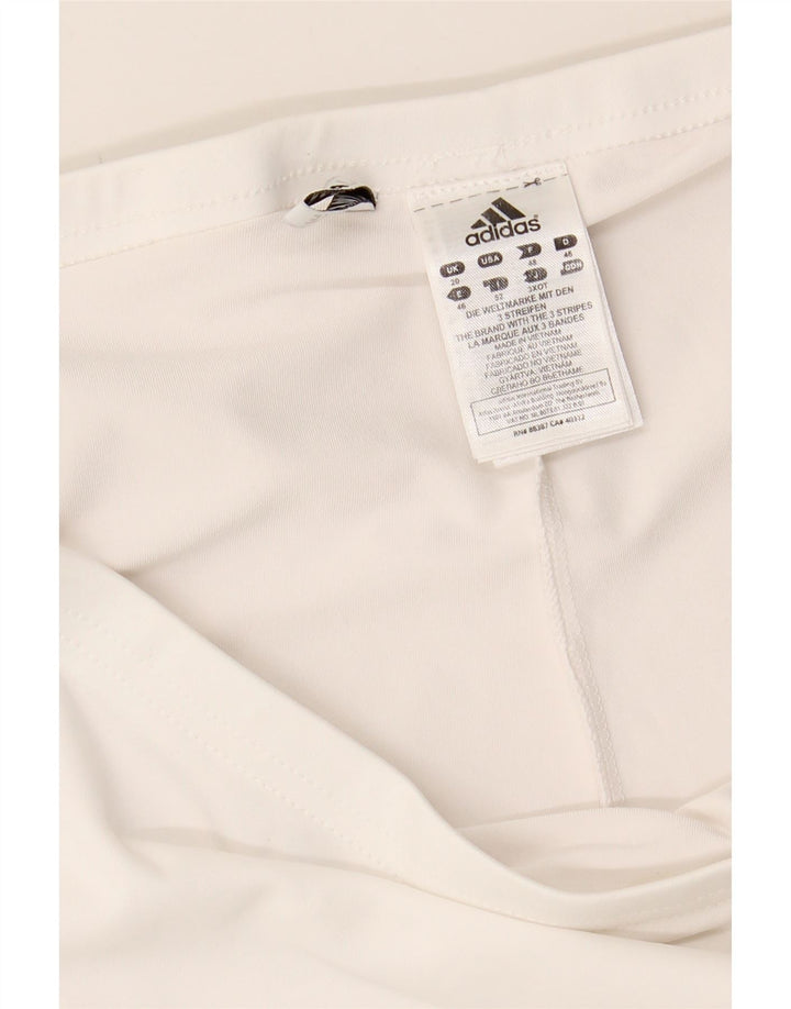 ADIDAS Womens Climalite Skort UK 20 2XL White Polyester