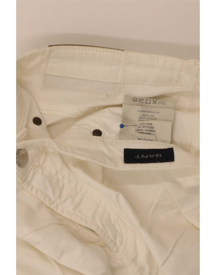 Jeans dritti da donna Gant W31 L34 cotone bianco