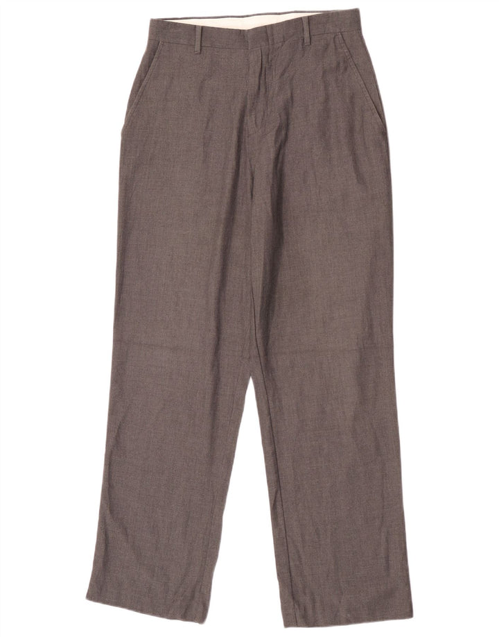 Pantaloni chino dritti da ragazzo Chaps 15-16 anni W28 L30 poliestere grigio