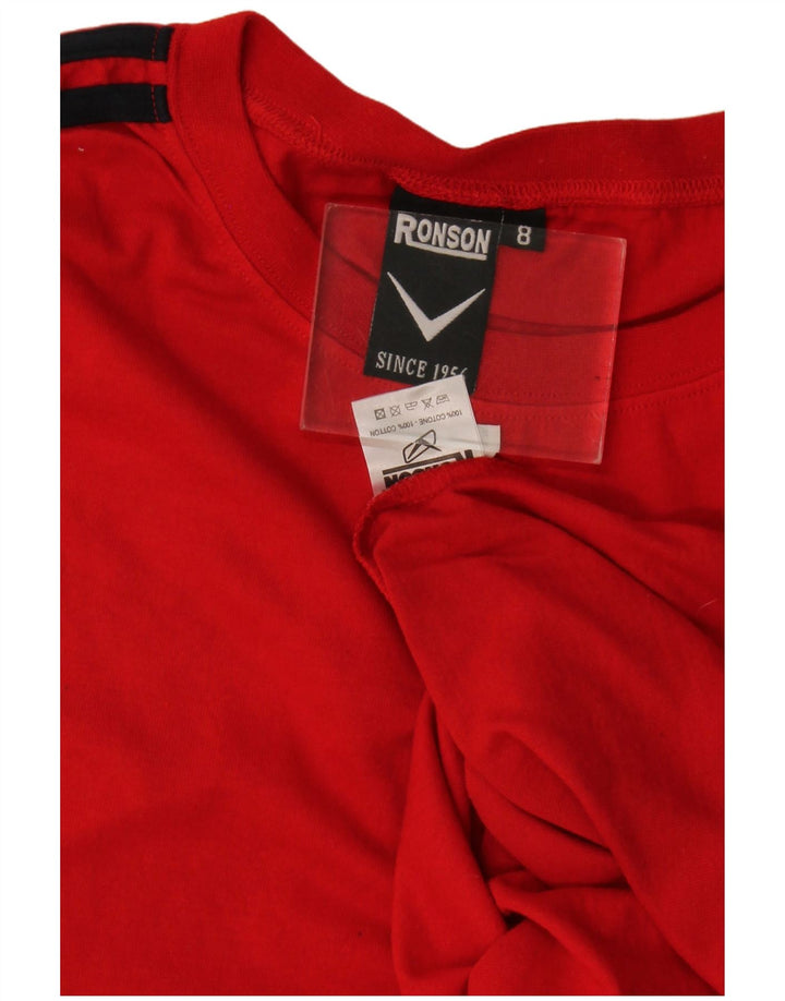 T-shirt da uomo vintage Top XL in cotone rosso