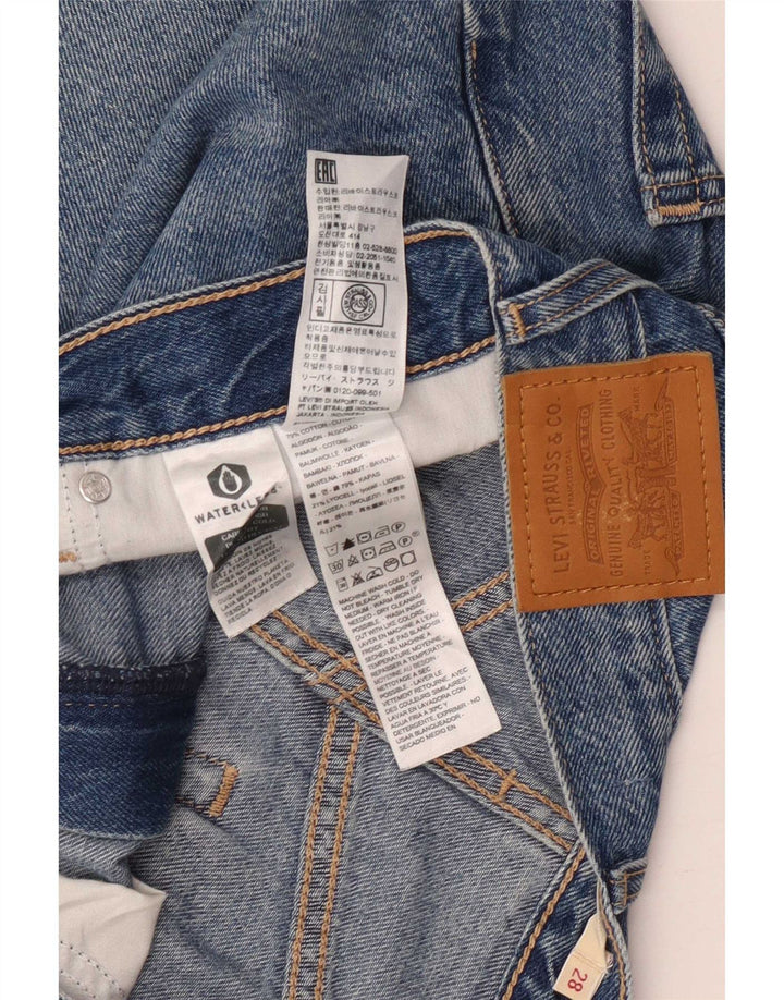 Pantaloncini di jeans da donna Levi's W28 cotone blu medio