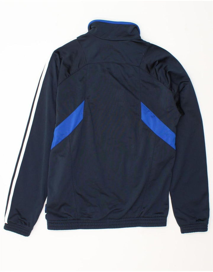 ADIDAS Mens Tracksuit Top Jacket Small Navy Blue Colourblock Polyester Vintage Adidas and Second-Hand Adidas from Messina Hembry 