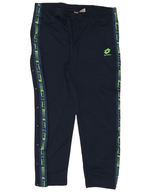 Pantaloni da tuta con grafica da uomo Lotto UK 42/44 Large Blu Navy