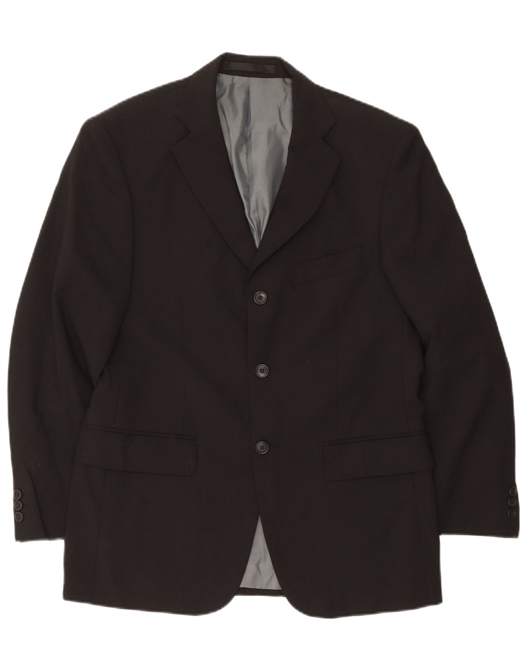 Giacca blazer corta da uomo a 3 bottoni Marks & Spencer UK 38 media nera
