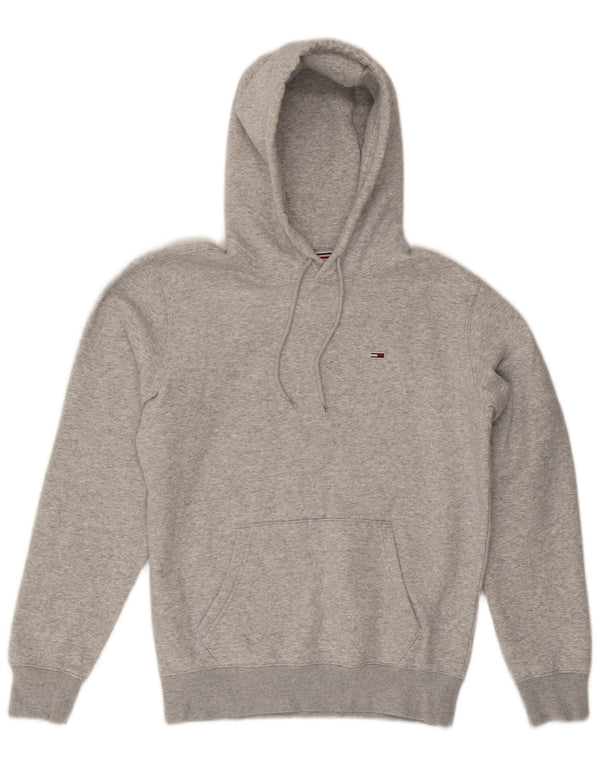 TOMMY HILFIGER Felpa con cappuccio da uomo XS in cotone grigio