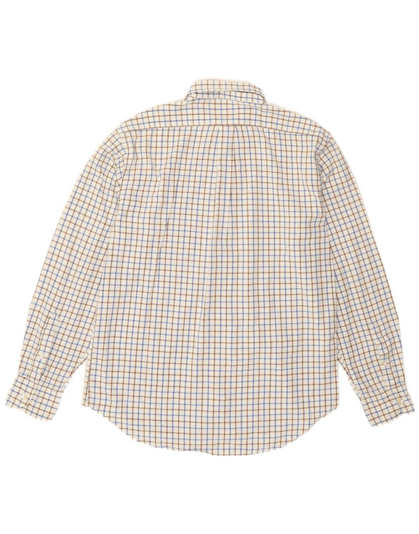 Camicia Milano da uomo Boggi in cotone a quadri bianchi grandi