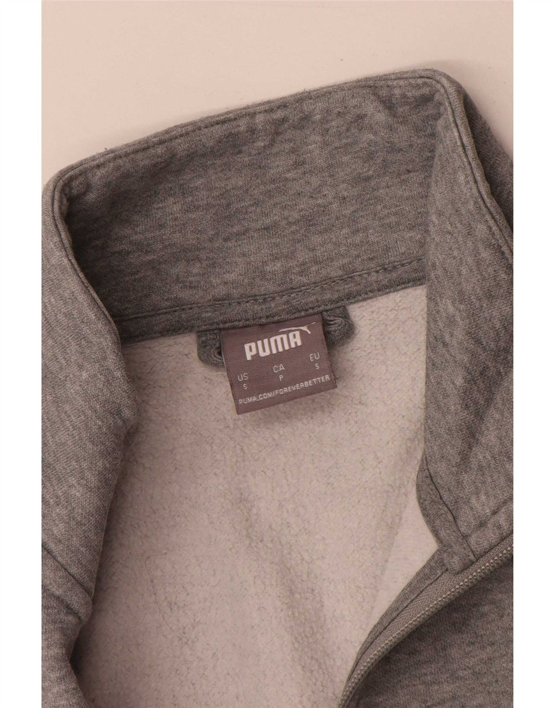 Giacca da ginnastica da uomo Puma Small in cotone chiazzato grigio