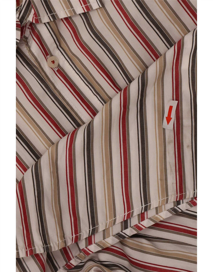 Camicia a maniche corte da uomo Camel Active a righe medie multicolore