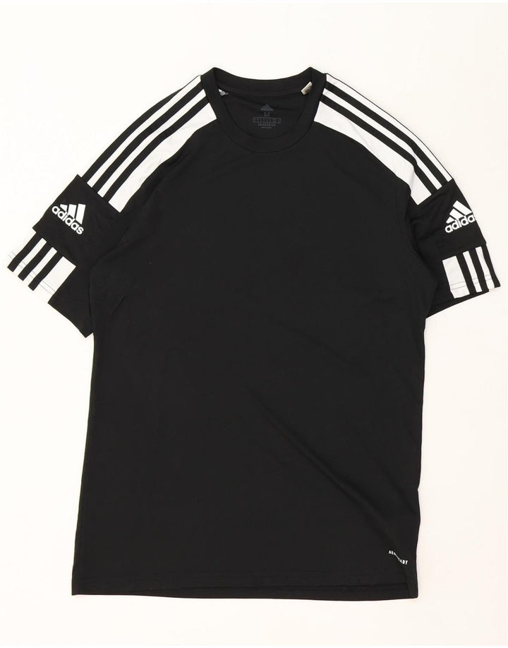 T-shirt Adidas Aeroready da uomo Top in poliestere color block medio nero