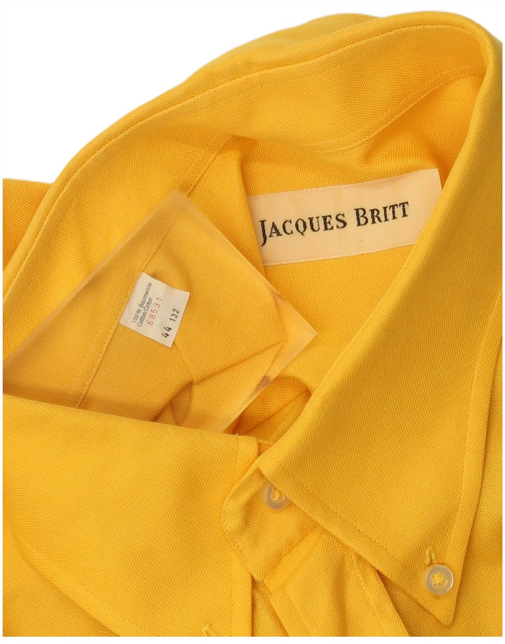 Camicia da uomo Jacque Britt taglia 44 XL cotone giallo