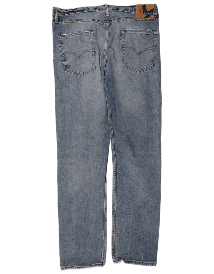 Levi's Uomo 513 Slim Jeans dritti W34 L32 Cotone Blu