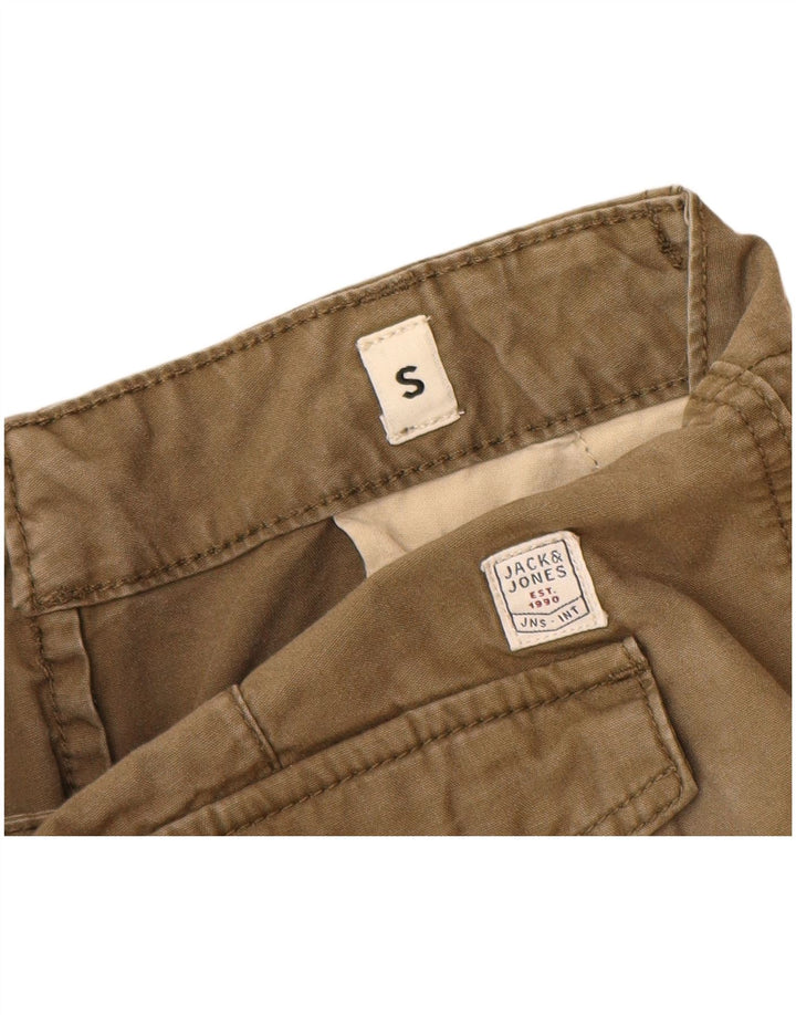 Pantaloncini cargo da uomo Jack & Jones piccoli W29 kaki