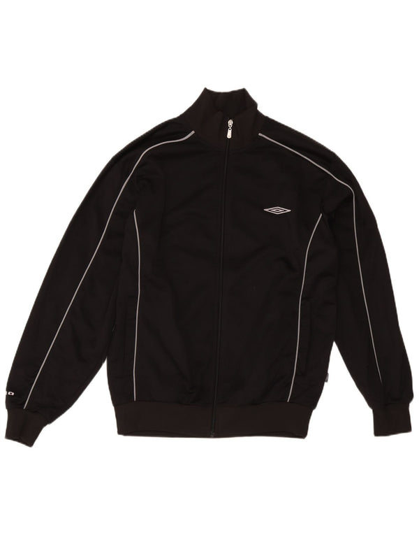 Giacca da tuta da uomo Umbro in poliestere nero medio