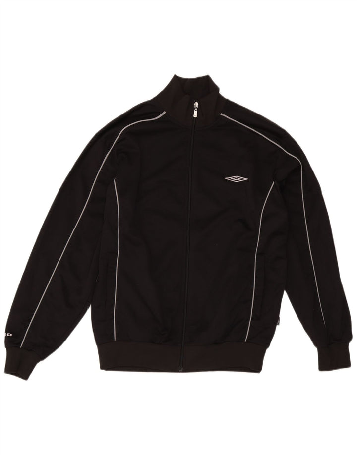 Giacca da tuta da uomo Umbro in poliestere nero medio
