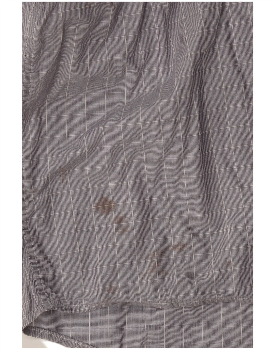 Camicia da uomo Lacoste taglia 42 grande cotone a quadri grigi