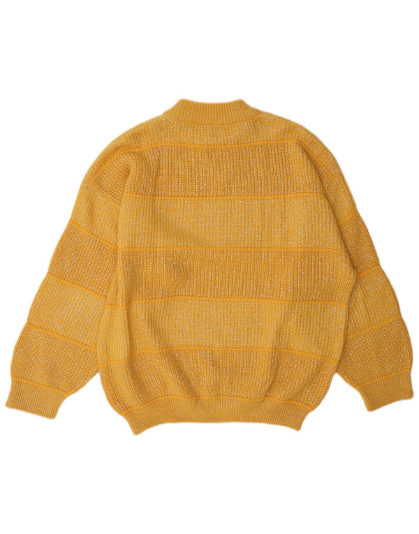 C&A Maglione da donna con collo alto e maglione EU 44 XL Acrilico a strisce gialle