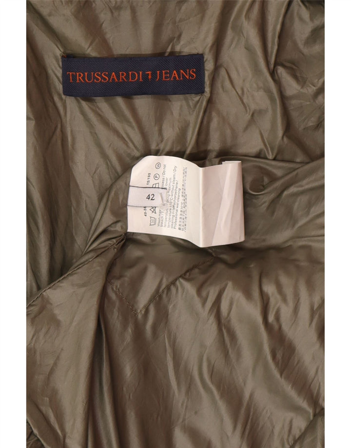Giacca Biker Donna Trussardi IT 42 Verde Medio Poliestere