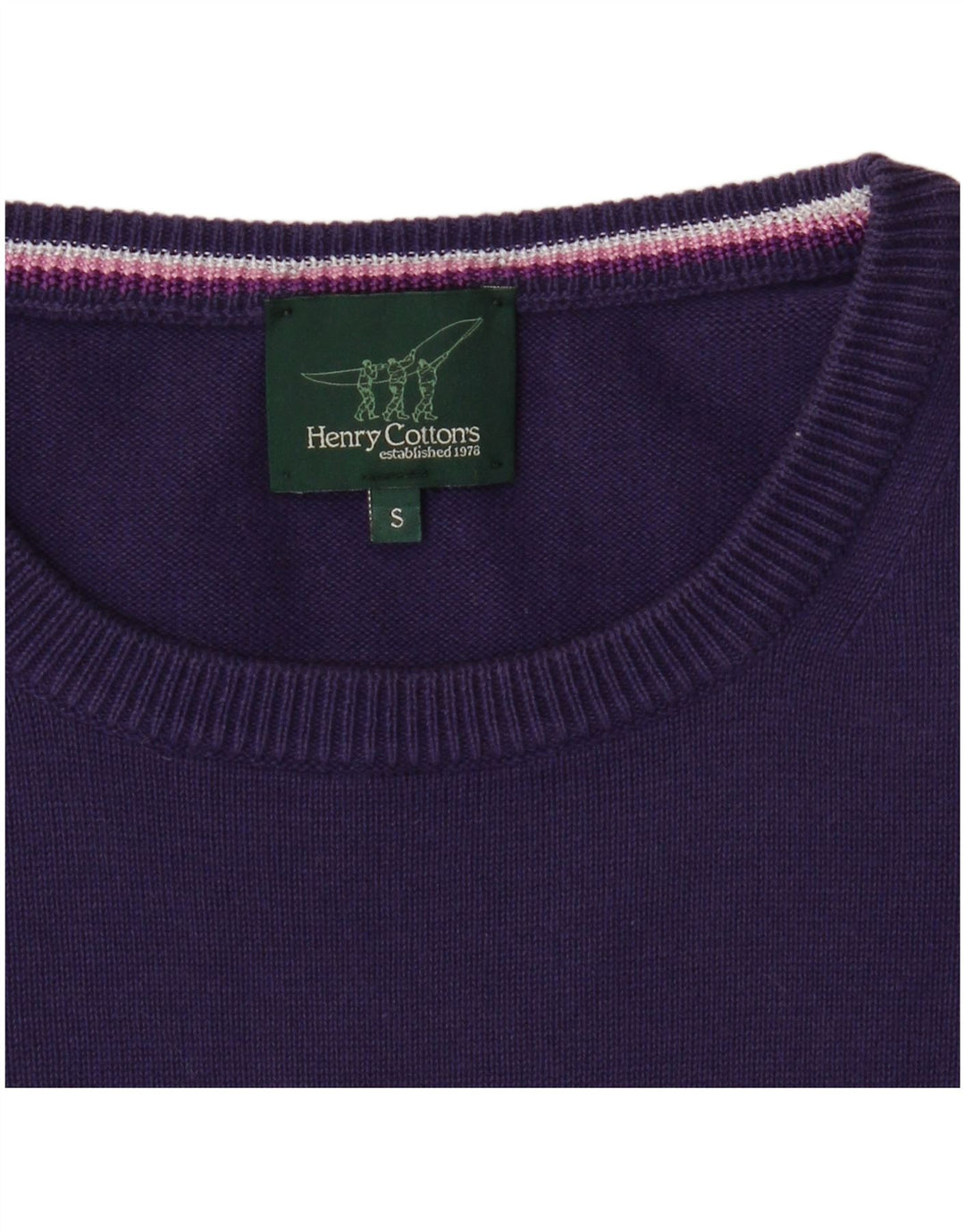 Maglione maglione girocollo da uomo Henry Cottons piccolo viola
