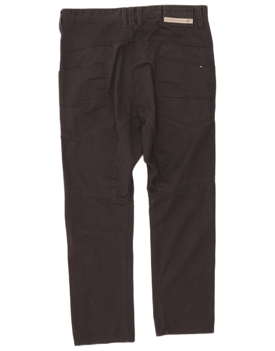 Pantaloni casual slim da uomo Jack & Jones W34 L25 poliestere nero