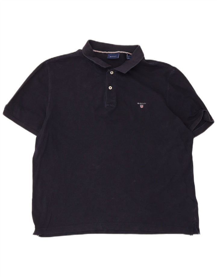 Polo da uomo Gant XL in cotone blu navy