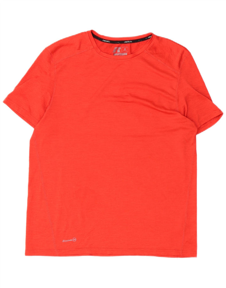 T-shirt da uomo RUSSELL ATHLETIC UK 38/40 poliestere rosso medio