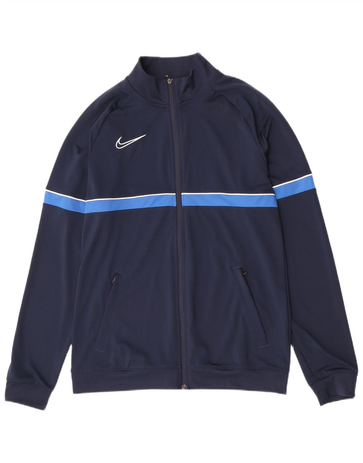 Giacca da tuta Nike Dri Fit da uomo, grande, color block blu navy