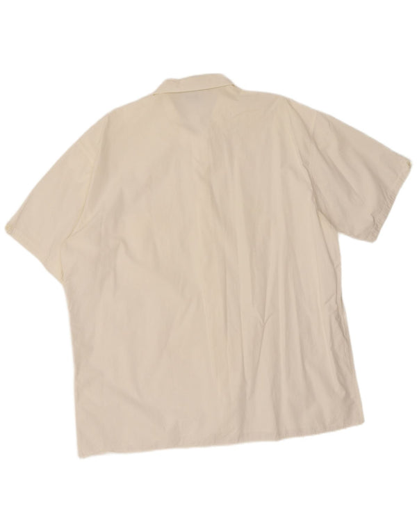 Camicia a maniche corte da uomo Navigare XL bianca