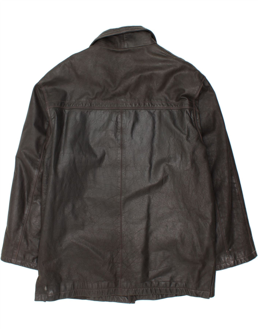 Cappotto in pelle da uomo ROUTE 66 UK 46 3XL Pelle nera