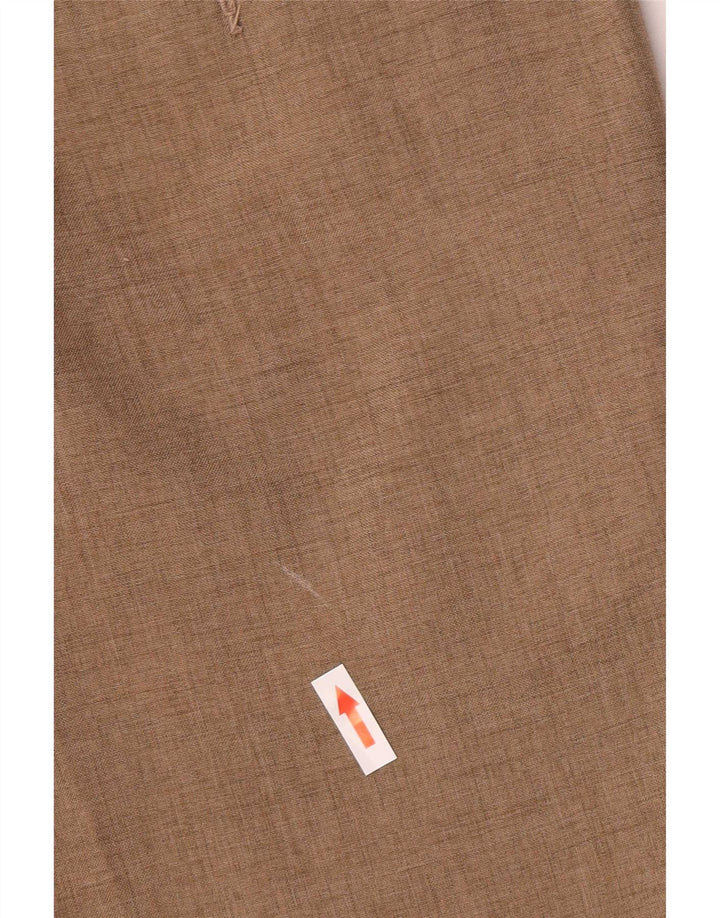 MARKS & SPENCER Pantaloni da abito dritti da uomo W38 L31 Poliestere beige