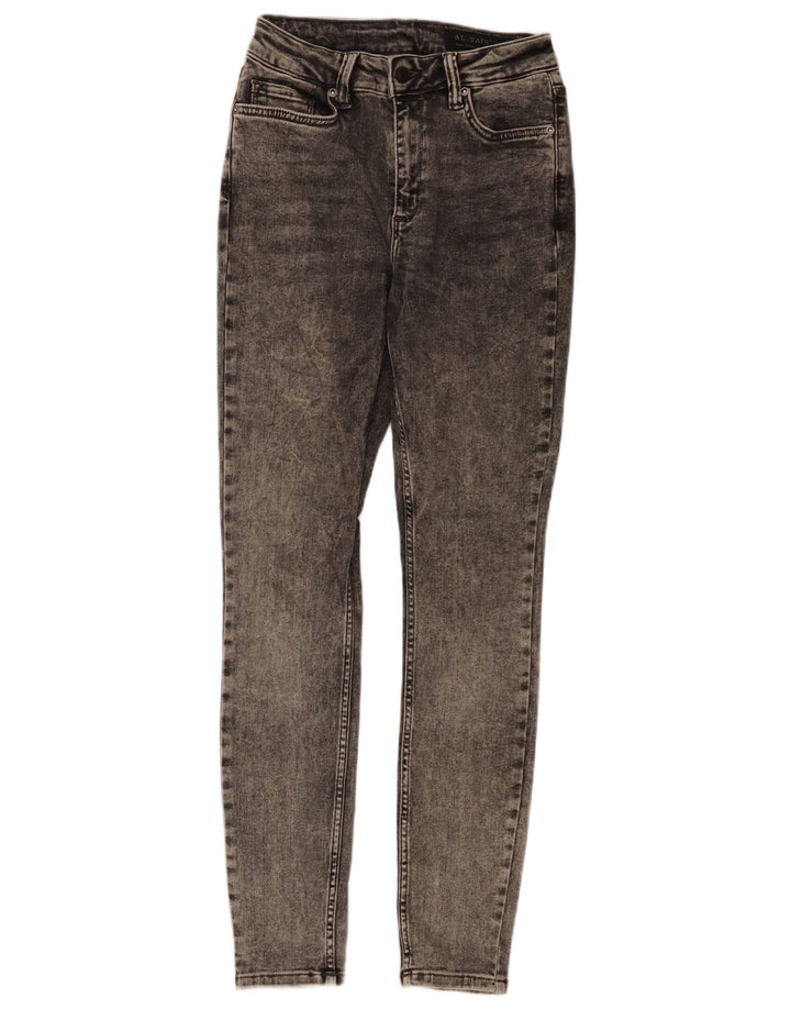 Jeans skinny da donna ALL SAINTS medi W28 L29 cotone grigio