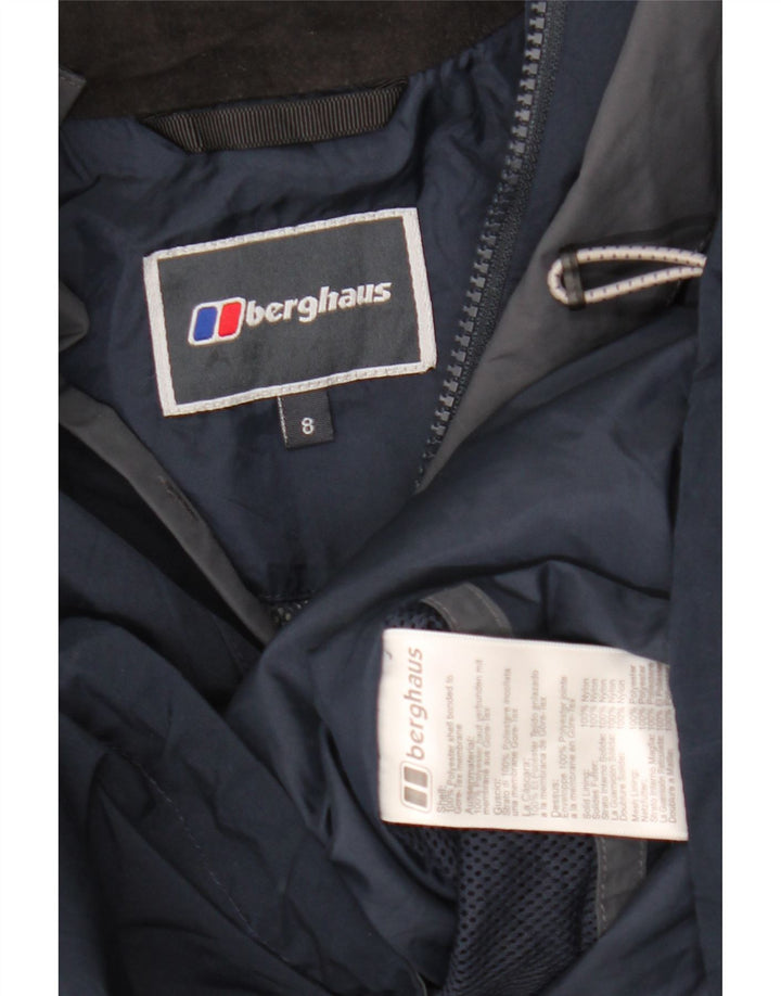 Giacca antipioggia con cappuccio da donna Berghaus UK 8 Small poliestere blu navy