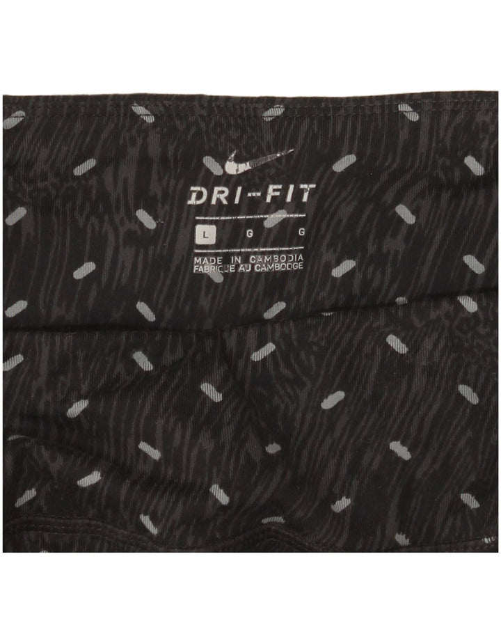 Leggings Nike Dri Fit da donna UK 14 grande nero maculato