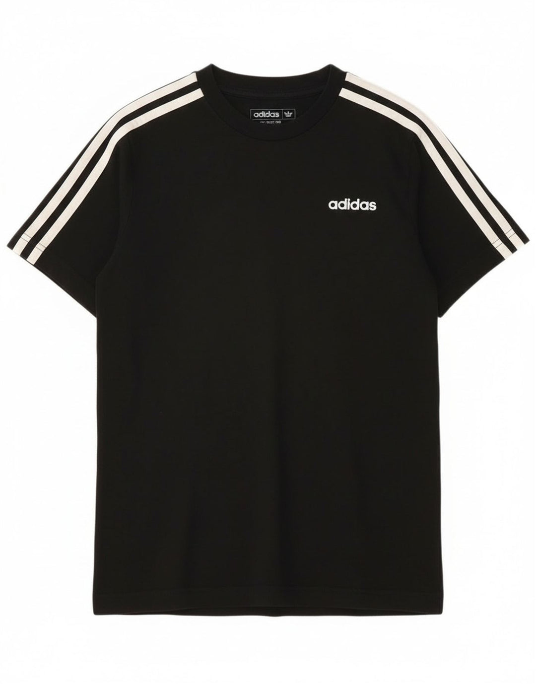 T-shirt Adidas da ragazzo Top 11-12 anni in cotone nero