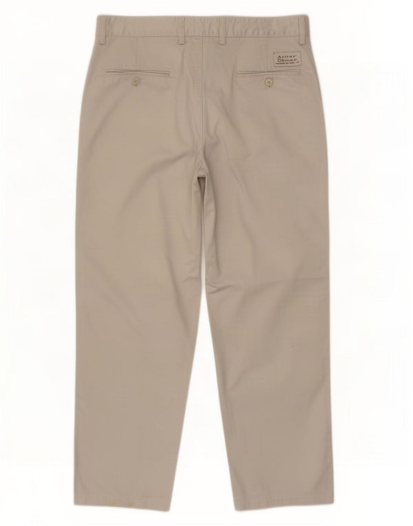 Pantaloni chino dritti da uomo Avirex W33 L27 in cotone beige