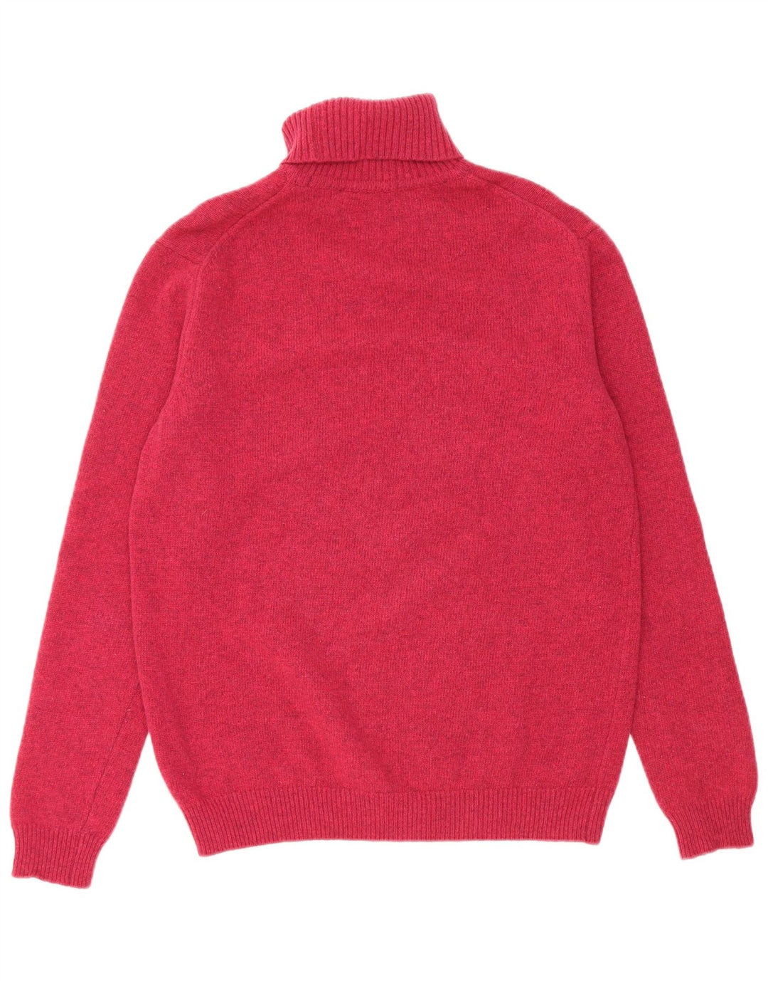 Maglione maglione a collo alto da donna WoolOvers UK 16 Large Pink New Wool