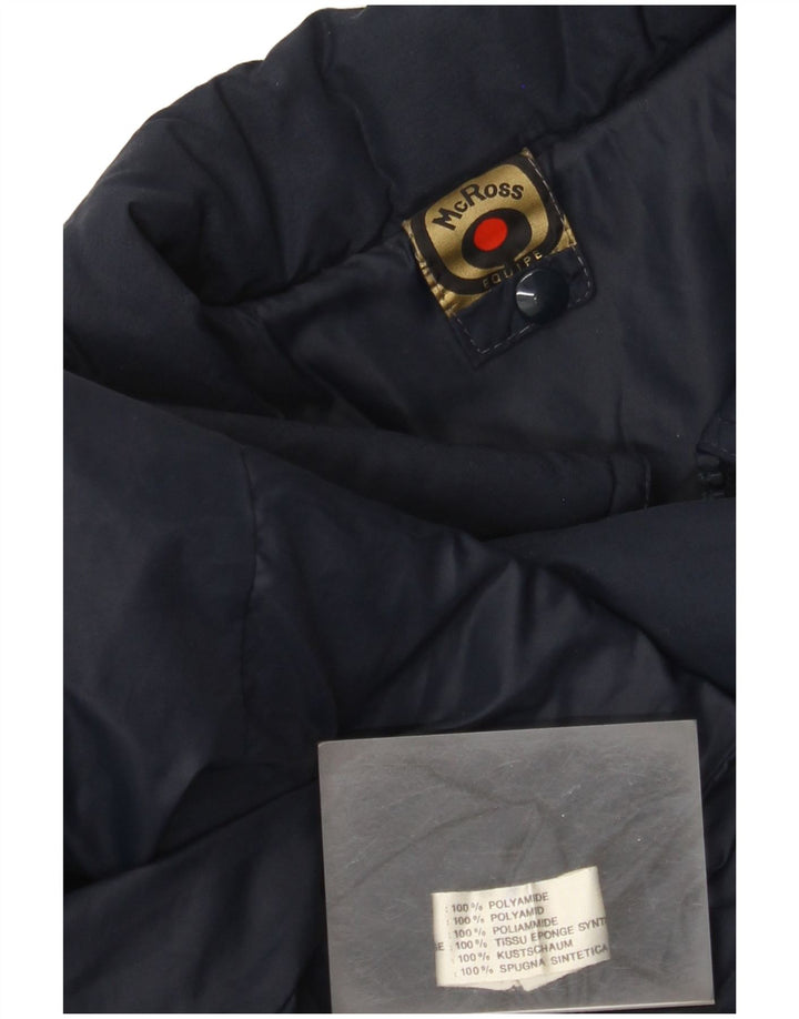 Giacca imbottita da donna MC Ross UK 8 Small Blu Navy in poliammide