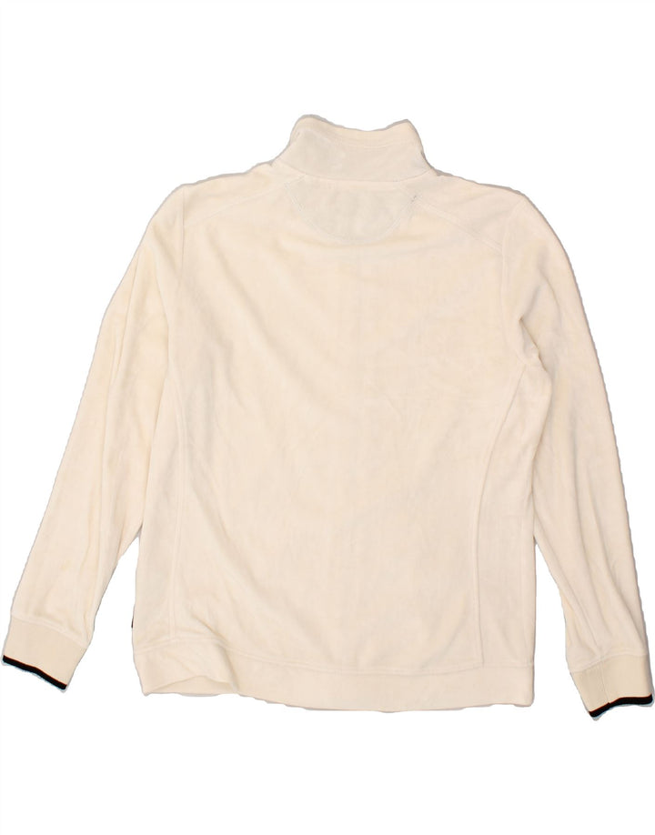 CHAMPION Womens Tracksuit Top Jacket UK 16 Large Beige Cotton Vintage Champion and Second-Hand Champion from Messina Hembry 