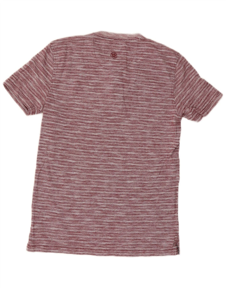T-shirt da uomo Fat Face Top XS rosso gessato