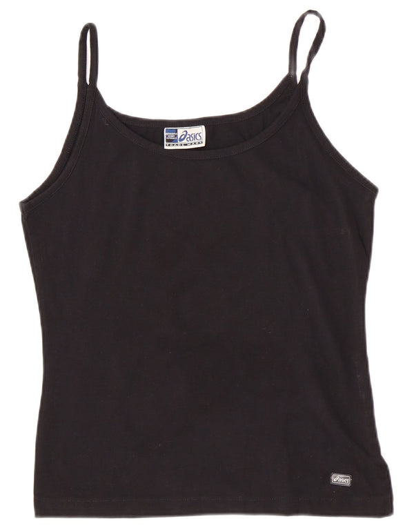 Canottiera Asics Regular per Ragazze 13-14 Anni, Grande Cotone Nero