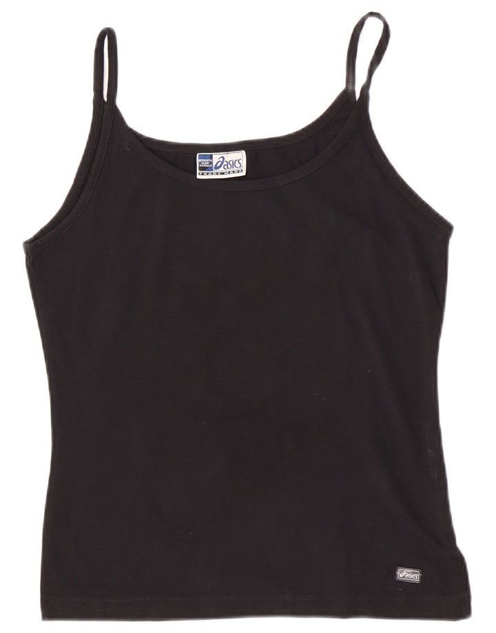 Canottiera Asics Regular per Ragazze 13-14 Anni, Grande Cotone Nero
